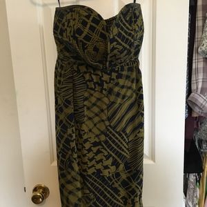 Strapless casual dress